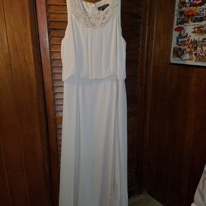 Jessica Howard Braided Neck Blouson Gown